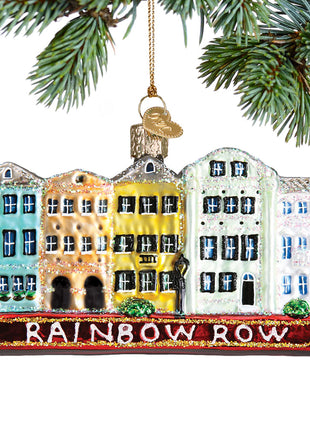 Rainbow Row- Charleston Ornament  by OLD WORLD CHRISTMAS Ornament