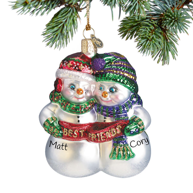 keepsake personalized best friends christmas ornament – Christmas ornament, holiday tree decoration or gift