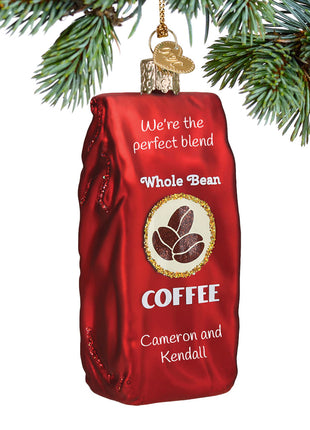 Bag of Coffee Beans Ornament  by OLD WORLD CHRISTMAS Ornament