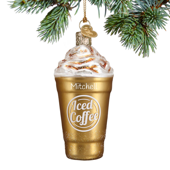 decorative personalized blended coffee christmas ornament – Christmas ornament, holiday tree decoration or gift