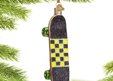 holiday skateboard christmas ornament – Christmas ornament, holiday tree decoration or gift