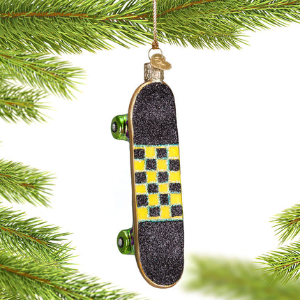 holiday skateboard christmas ornament – Christmas ornament, holiday tree decoration or gift