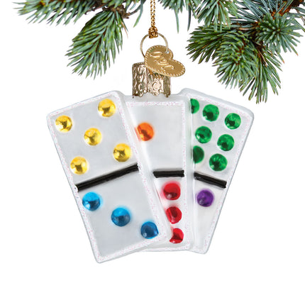 decorative dominos christmas ornament – Christmas ornament, holiday tree decoration or gift
