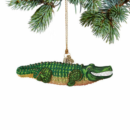 decorative alligator christmas ornament – Christmas ornament, holiday tree decoration or gift