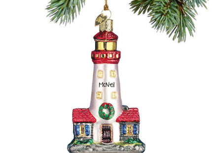personalized personalized lighthouse christmas ornament – Christmas ornament, holiday tree decoration or gift