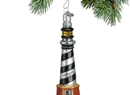 custom personalized cape hatteras lighthouse christmas ornament – Christmas ornament, holiday tree decoration or gift
