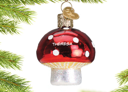 keepsake personalized lucky mushroom christmas ornament – Christmas ornament, holiday tree decoration or gift