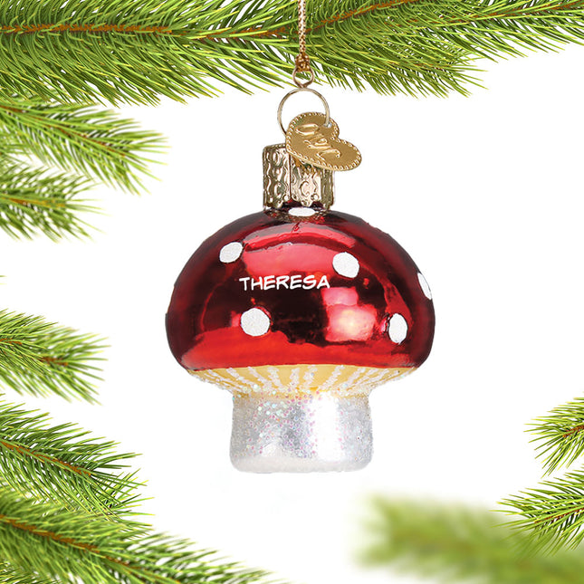 keepsake personalized lucky mushroom christmas ornament – Christmas ornament, holiday tree decoration or gift