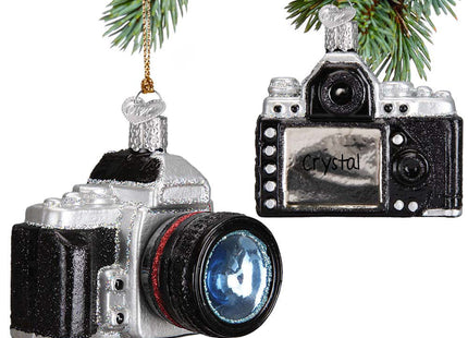 personalized personalized glass camera christmas ornament – Christmas ornament, holiday tree decoration or gift