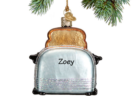 custom personalized retro toaster christmas ornament – Christmas ornament, holiday tree decoration or gift