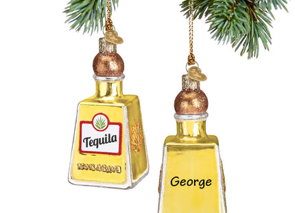 decorative personalized tequila bottle christmas ornament – Christmas ornament, holiday tree decoration or gift