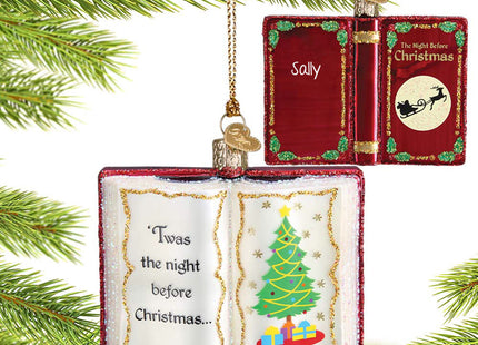 personalized personalized the night before christmas book christmas ornament – Christmas ornament, holiday tree decoration or