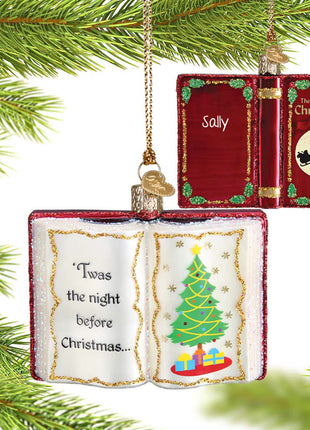 The Night Before Christmas Book Ornament  by OLD WORLD CHRISTMAS Ornament