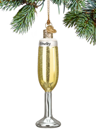 Champagne Flute Ornament  by OLD WORLD CHRISTMAS Ornament