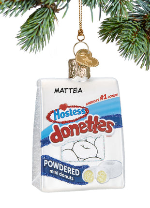 Hostess Powdered Donettes Ornament  by OLD WORLD CHRISTMAS Ornament