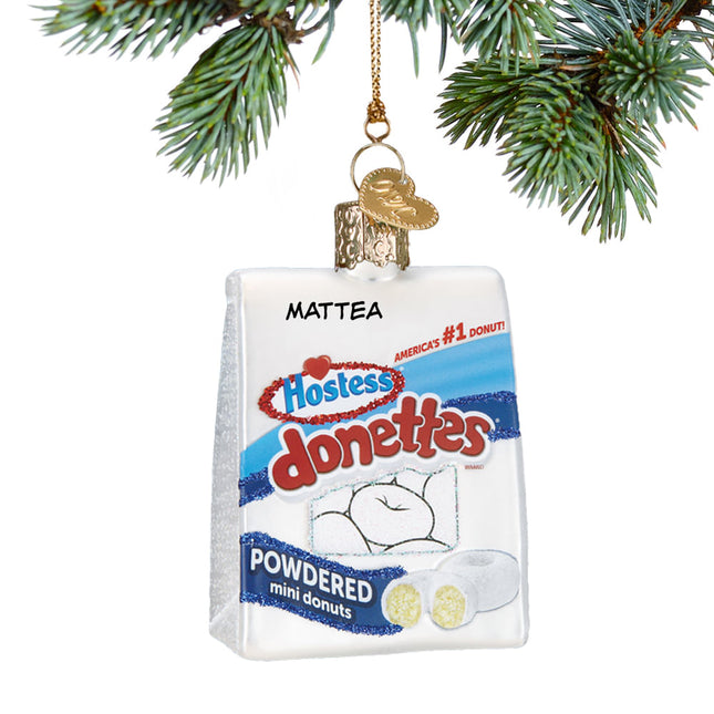 personalized personalized hostess powdered donettes christmas ornament – Christmas ornament, holiday tree decoration or gift