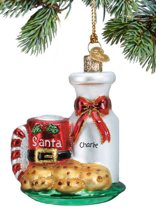 Santas Milk And Cookies Ornament  by OLD WORLD CHRISTMAS Ornament
