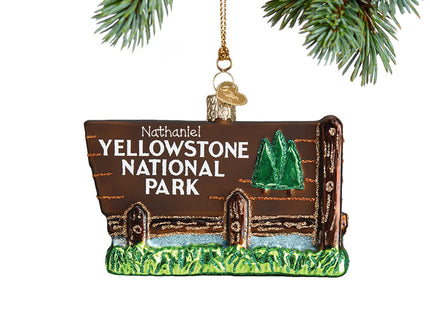 keepsake personalized yellowstone national park christmas ornament – Christmas ornament, holiday tree decoration or gift