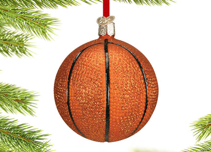 holiday glass basketball christmas ornament – Christmas ornament, holiday tree decoration or gift
