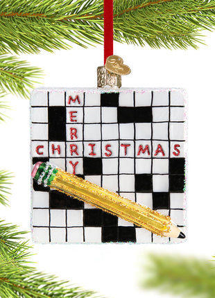 Crossword Puzzle Ornament  by OLD WORLD CHRISTMAS Ornament