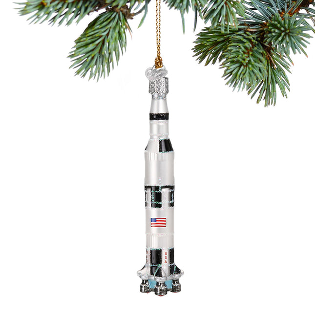 personalized space rocket ship christmas ornament – Christmas ornament, holiday tree decoration or gift