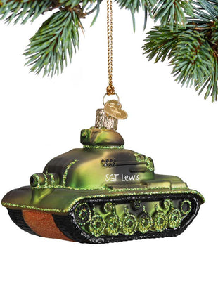 Military Tank Ornament  by OLD WORLD CHRISTMAS Ornament