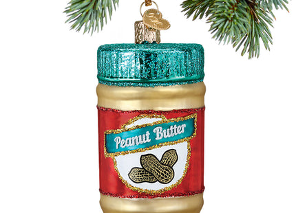 custom personalized jar of peanut butter christmas ornament – Christmas ornament, holiday tree decoration or gift