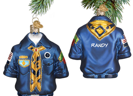 keepsake personalized boy scout shirt christmas ornament – Christmas ornament, holiday tree decoration or gift