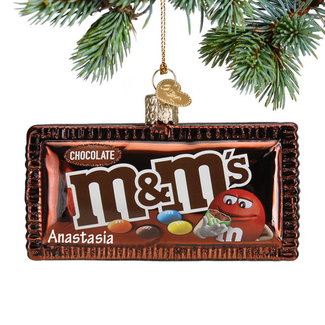 keepsake personalized m&ms christmas ornament – Christmas ornament, holiday tree decoration or gift