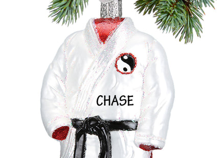 custom personalized glass karate ornament christmas ornament – Christmas ornament, holiday tree decoration or gift