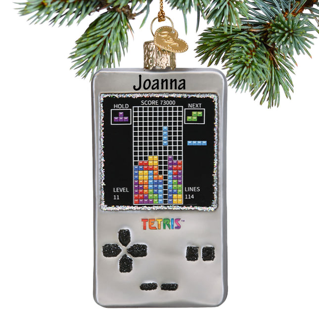 holiday personalized tetris christmas ornament – Christmas ornament, holiday tree decoration or gift