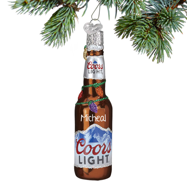 personalized personalized coors light christmas ornament – Christmas ornament, holiday tree decoration or gift