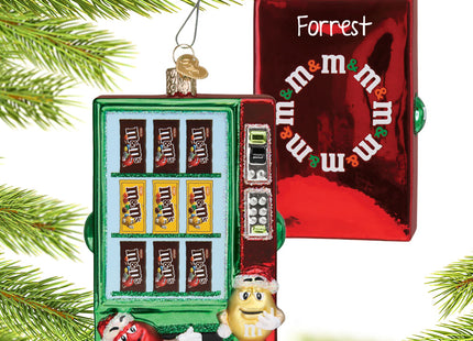 custom personalized m&m machine christmas ornament – Christmas ornament, holiday tree decoration or gift