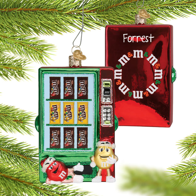 custom personalized m&m machine christmas ornament – Christmas ornament, holiday tree decoration or gift