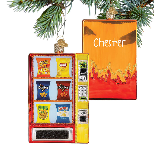 keepsake personalized frito lay chip vending machine christmas ornament – Christmas ornament, holiday tree decoration or gift