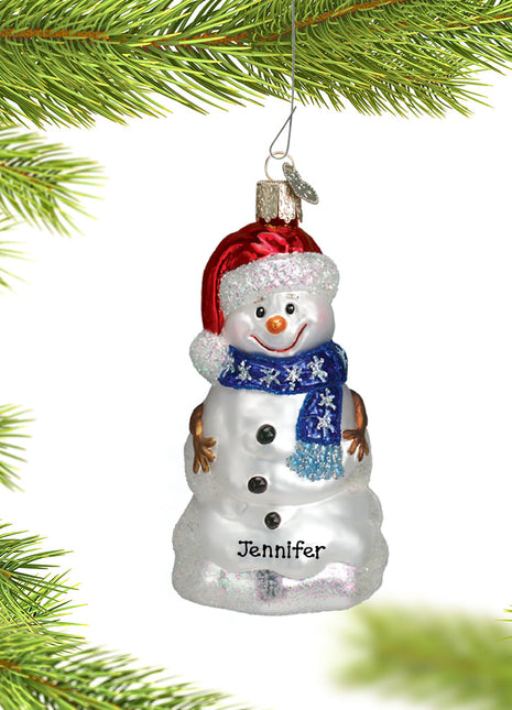 Happy Snowman Ornament  by OLD WORLD CHRISTMAS Ornament