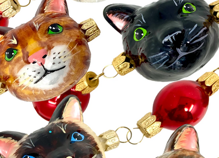 Palatial Cats Glass Tree Garland