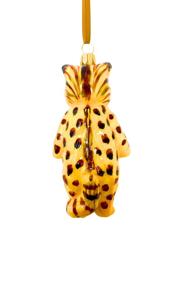 Perry Bengal Cat Glass Ornament