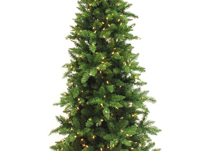 Prelit Slim Pencil Spruce Christmas Tree with Warm White Lights