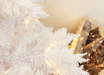 Prelit White Spruce Tree