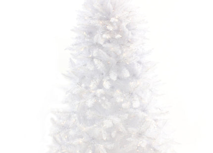 Prelit White Spruce Tree