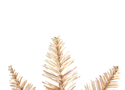 Rose Gold Slim Christmas Tree Unlit with Metal Stand