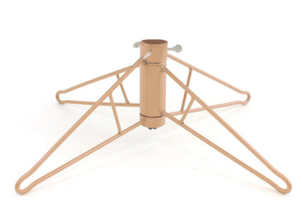 Rose Gold Slim Christmas Tree Unlit with Metal Stand