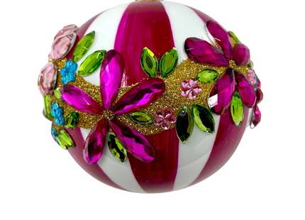 Runway Rose Polish Glass Bauble