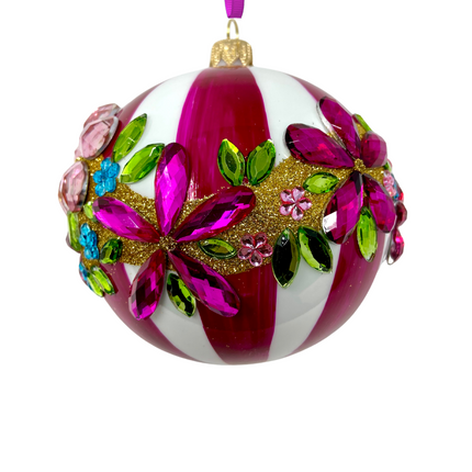 Runway Rose Polish Glass Bauble