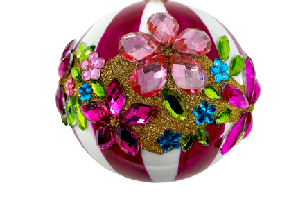 Runway Rose Polish Glass Bauble
