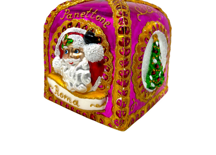 Pink Panettone Polish Glass Ornament