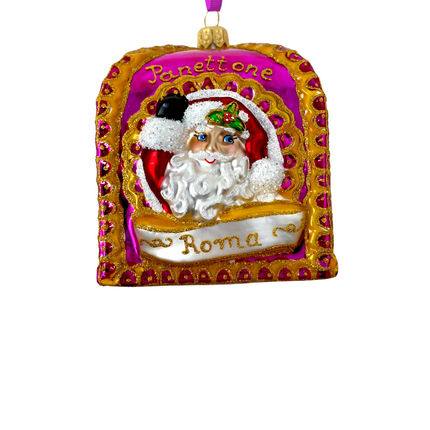 Pink Panettone Polish Glass Ornament