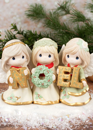 Precious Moments Joyeux Noel Christmas Tabletop Ornament  by PRECIOUS MOMENT Ornament
