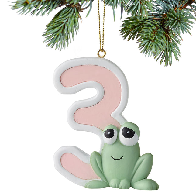 Precious Moments Birthday Year Ornament - One, Three, Four, Five